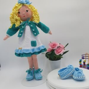 Muñeca Artesanal y Zapatitos para Bebé