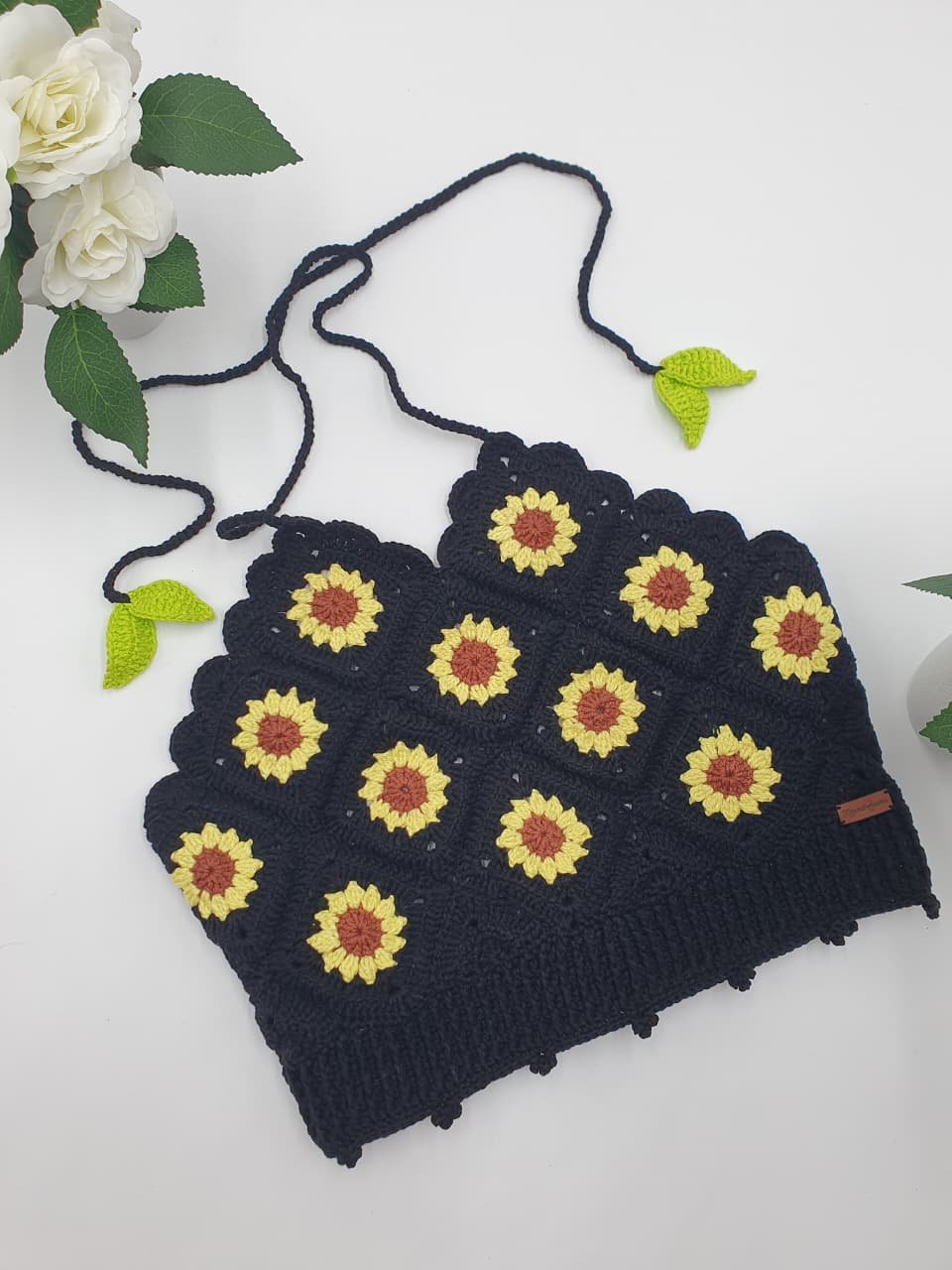 Top de Crochet Girasoles Hecho a Mano - Imagen 4