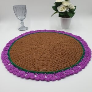 Carpeta de Crochet con Detalles Florales | Mandyjumi