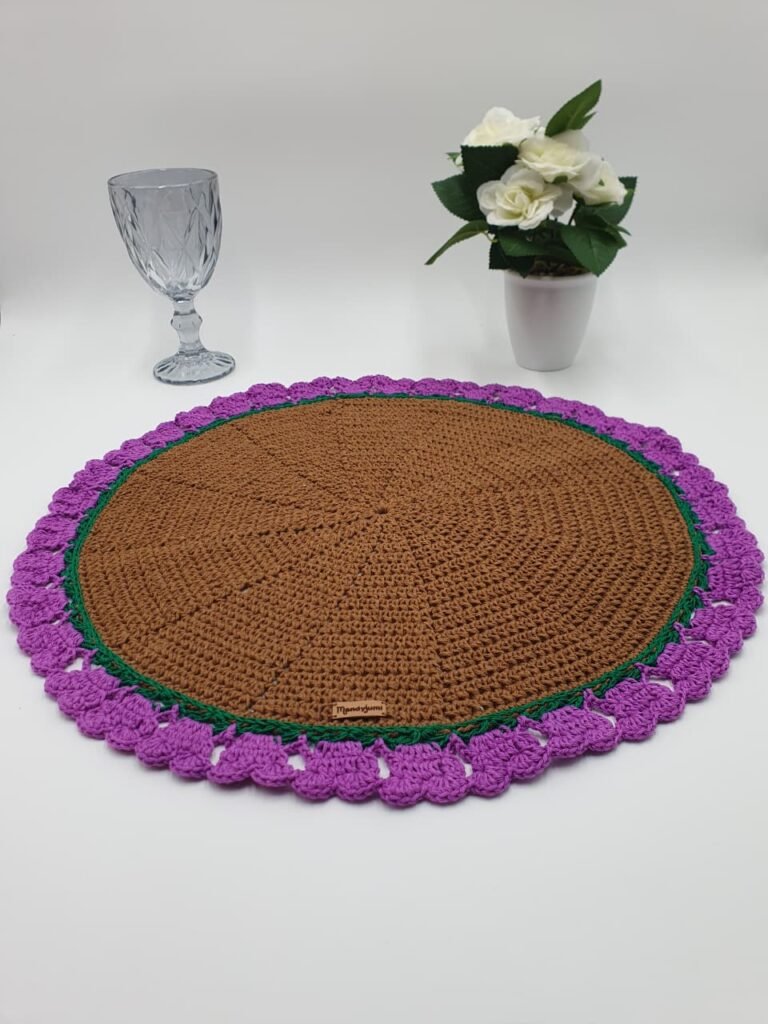 Carpeta de Crochet con Detalles Florales | Mandyjumi